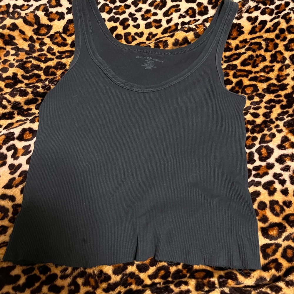Navy Brandy Melville ribbed tank